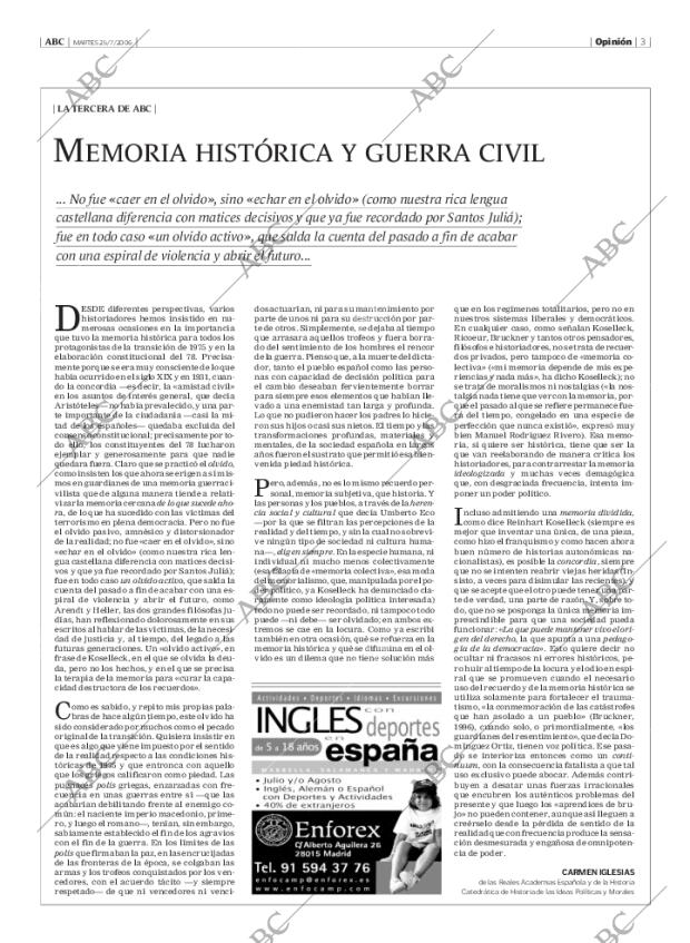 ABC MADRID 25-07-2006 página 3