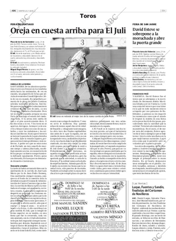 ABC MADRID 25-07-2006 página 59