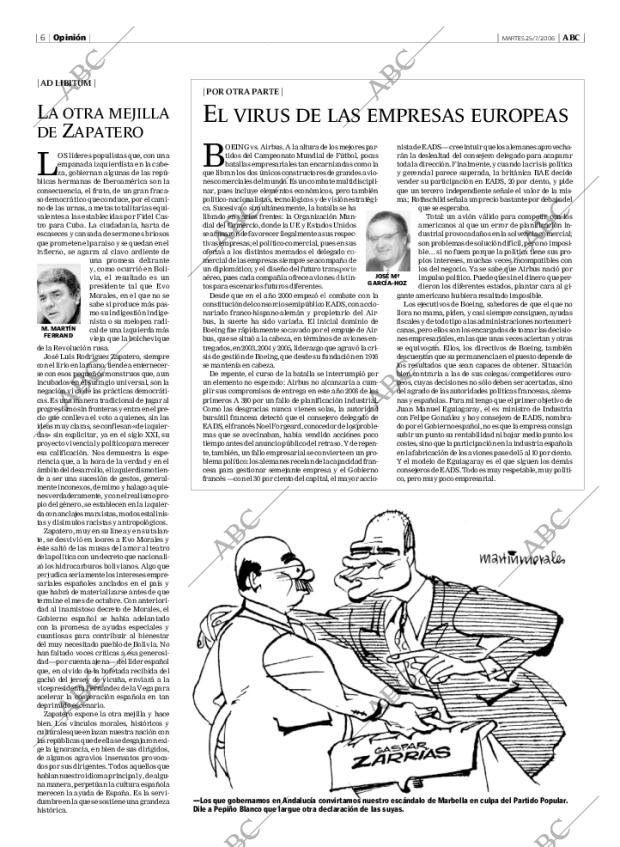 ABC MADRID 25-07-2006 página 6