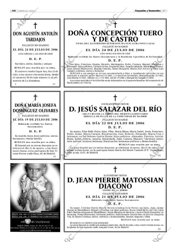 ABC MADRID 25-07-2006 página 67