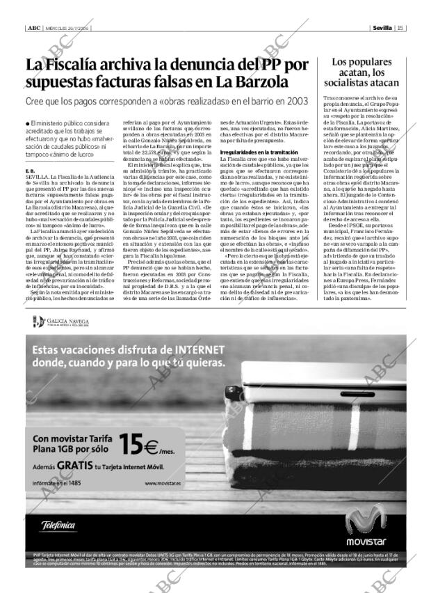 ABC SEVILLA 26-07-2006 página 15