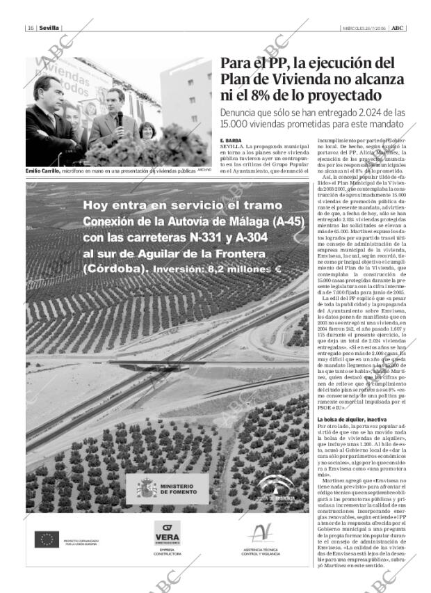 ABC SEVILLA 26-07-2006 página 16