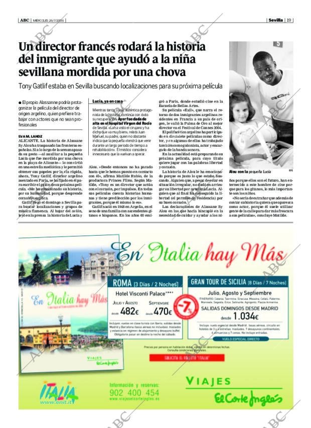 ABC SEVILLA 26-07-2006 página 19