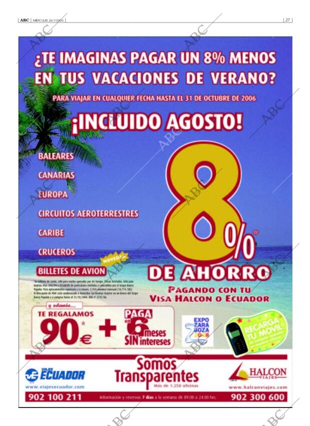 ABC SEVILLA 26-07-2006 página 27