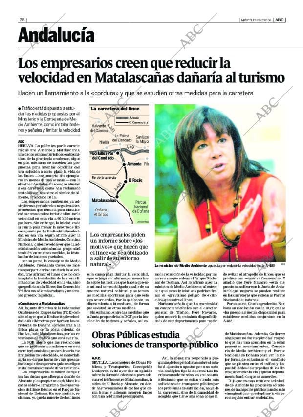 ABC SEVILLA 26-07-2006 página 28