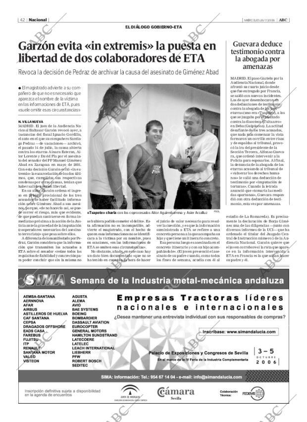 ABC SEVILLA 26-07-2006 página 42