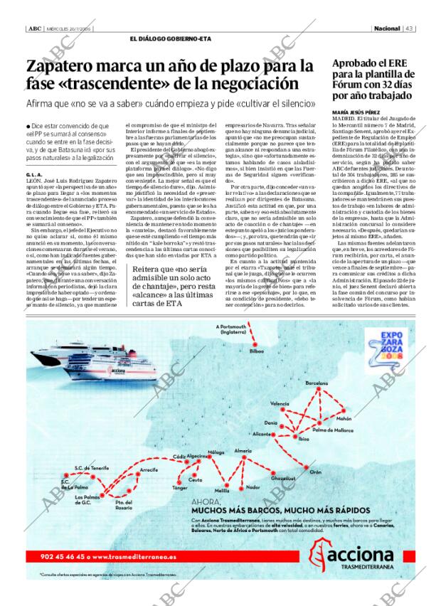 ABC SEVILLA 26-07-2006 página 43