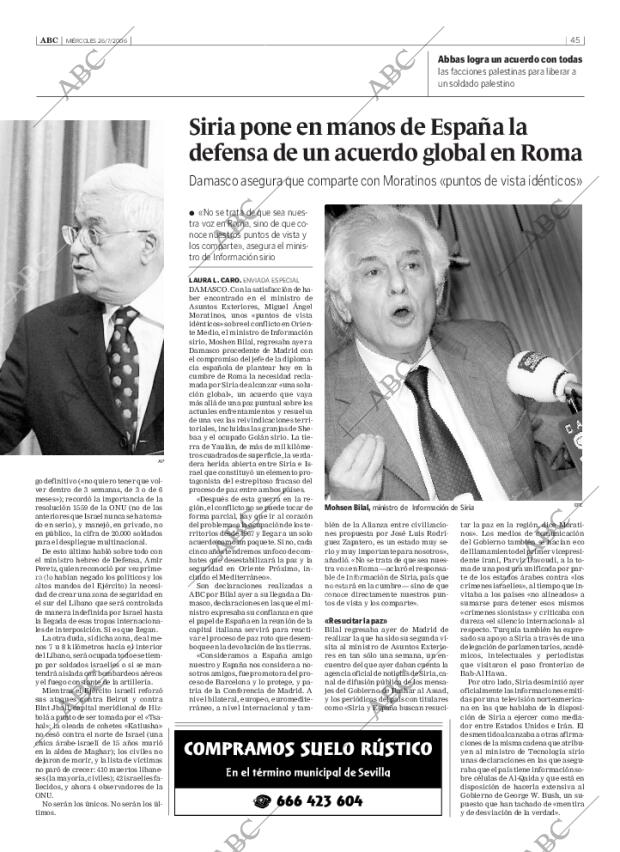 ABC SEVILLA 26-07-2006 página 45