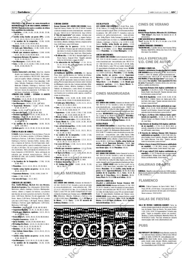 ABC SEVILLA 26-07-2006 página 62