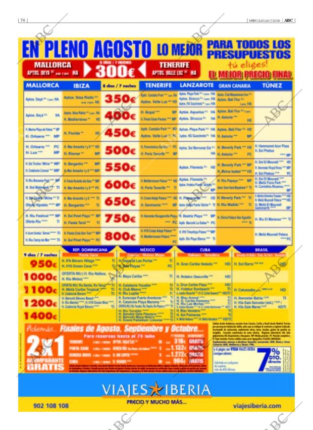 ABC SEVILLA 26-07-2006 página 74