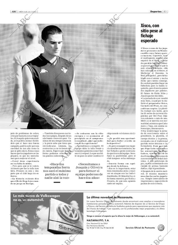 ABC SEVILLA 26-07-2006 página 83