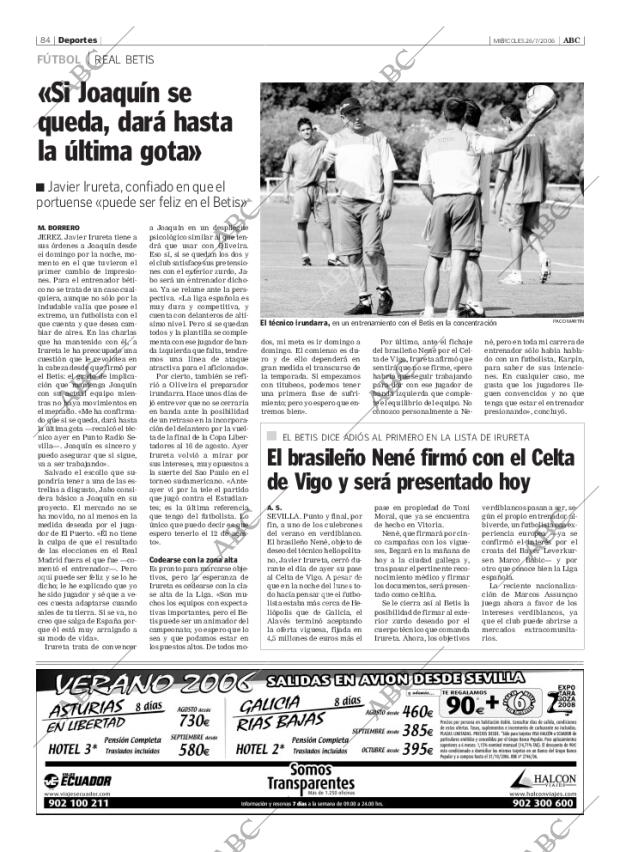 ABC SEVILLA 26-07-2006 página 84