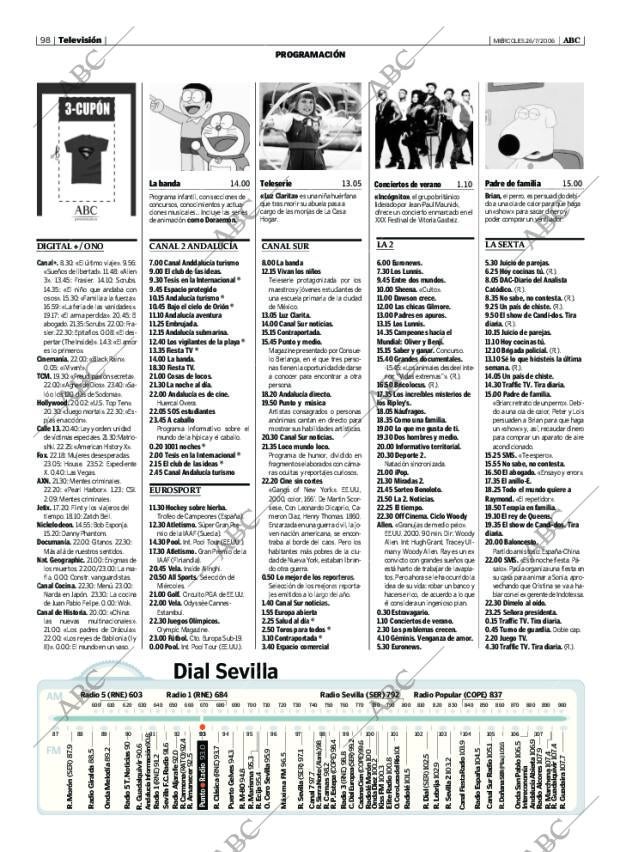 ABC SEVILLA 26-07-2006 página 98