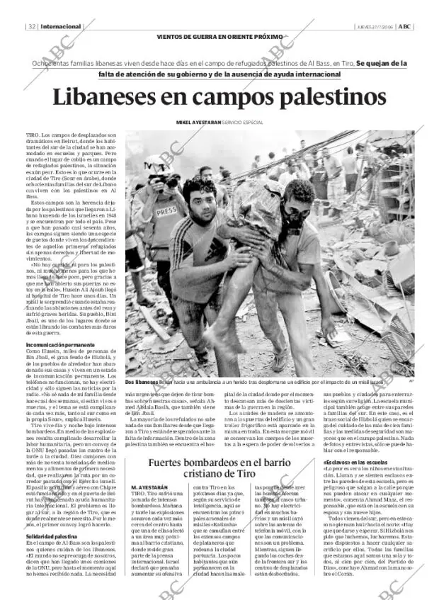 ABC MADRID 27-07-2006 página 32