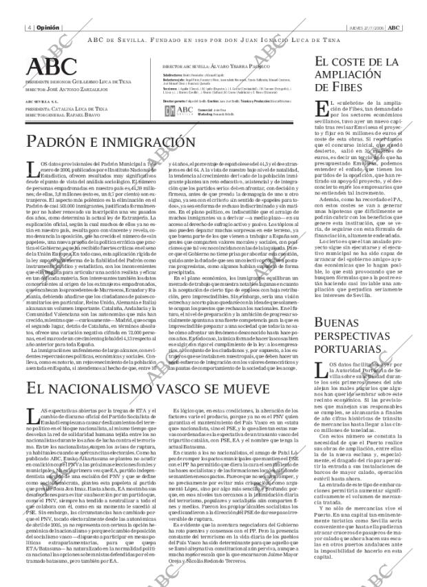 ABC SEVILLA 27-07-2006 página 4
