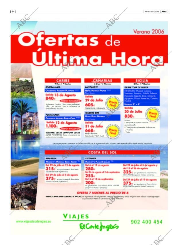 ABC SEVILLA 27-07-2006 página 44