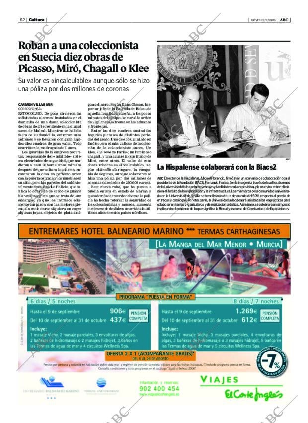 ABC SEVILLA 27-07-2006 página 62