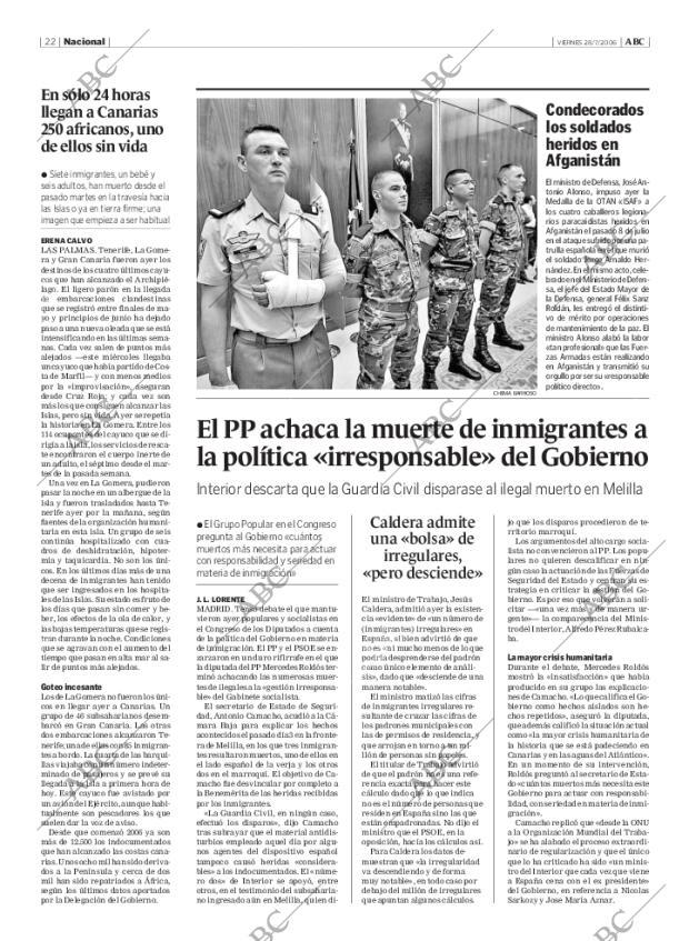 ABC MADRID 28-07-2006 página 22