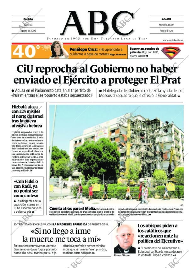 ABC CORDOBA 03-08-2006 página 1