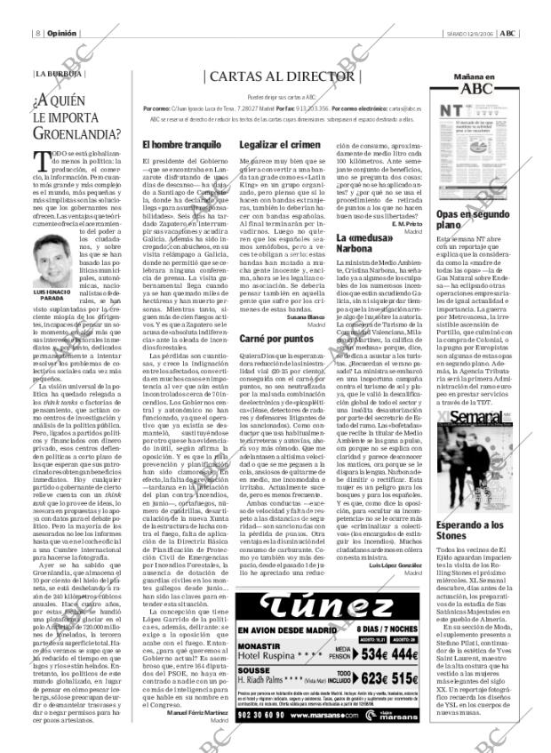 ABC MADRID 12-08-2006 página 8