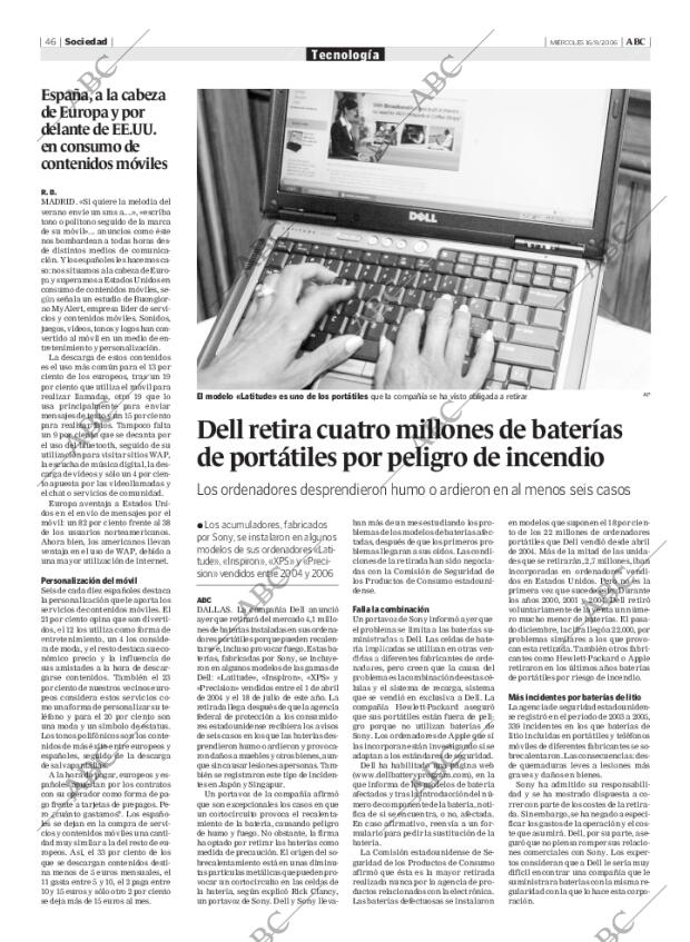 ABC MADRID 16-08-2006 página 62