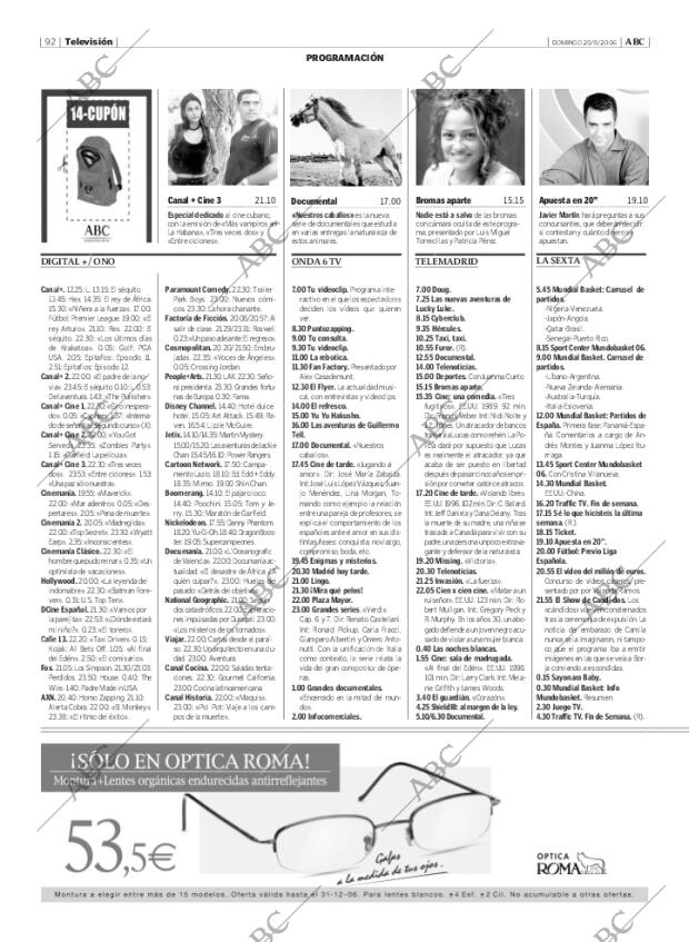 ABC MADRID 20-08-2006 página 110