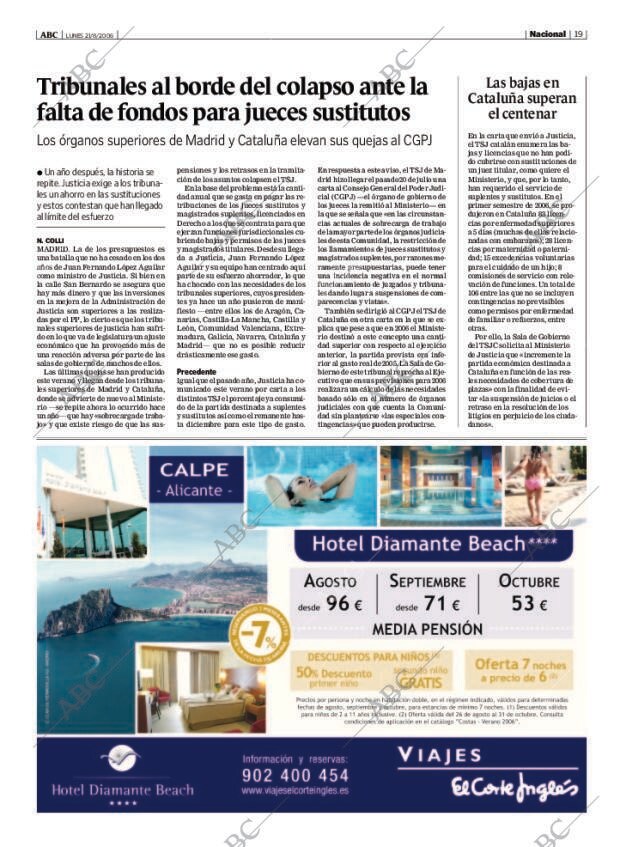 ABC MADRID 21-08-2006 página 19