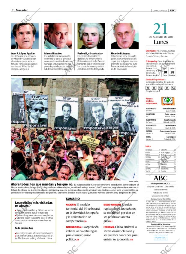 ABC MADRID 21-08-2006 página 2
