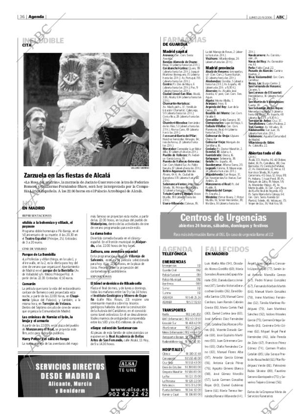 ABC MADRID 21-08-2006 página 36