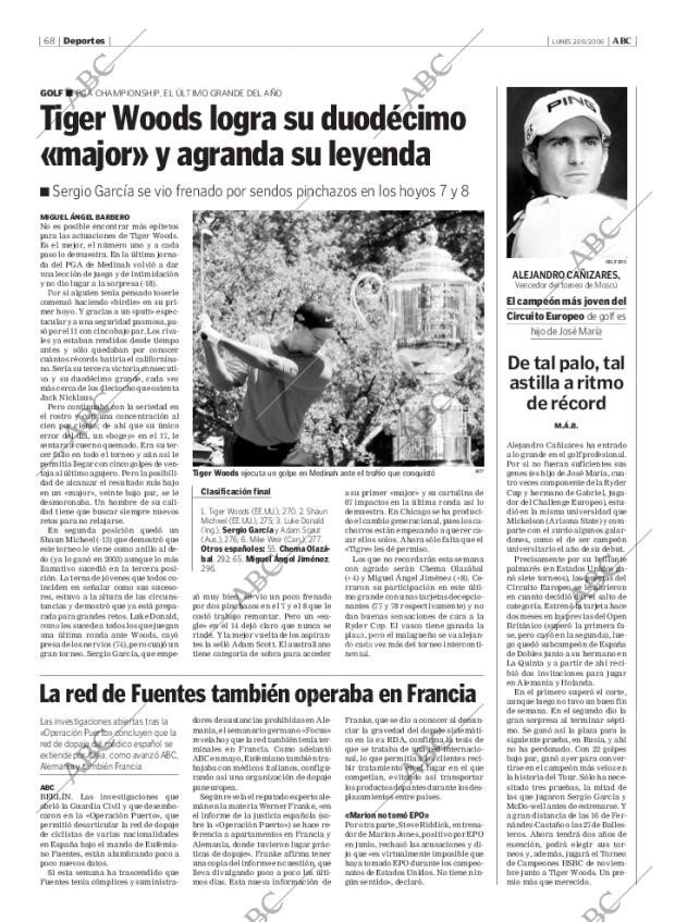 ABC MADRID 21-08-2006 página 84