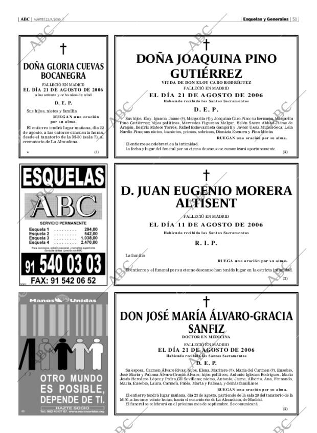 ABC MADRID 22-08-2006 página 67