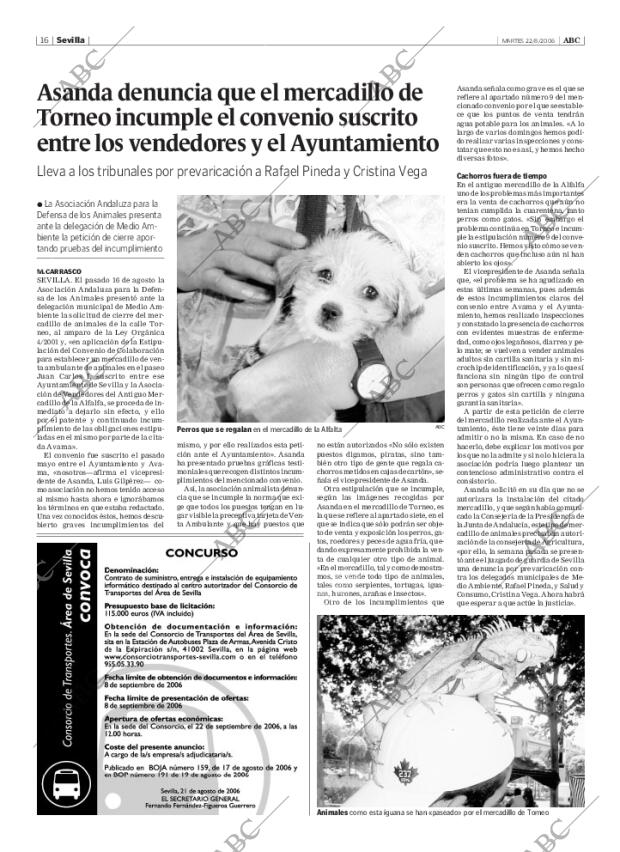 ABC SEVILLA 22-08-2006 página 16
