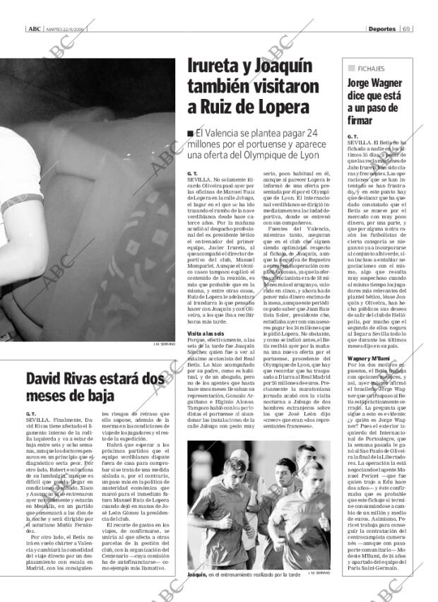 ABC SEVILLA 22-08-2006 página 85