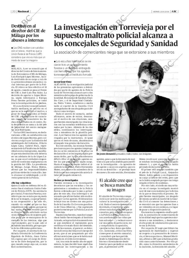 ABC MADRID 25-08-2006 página 20