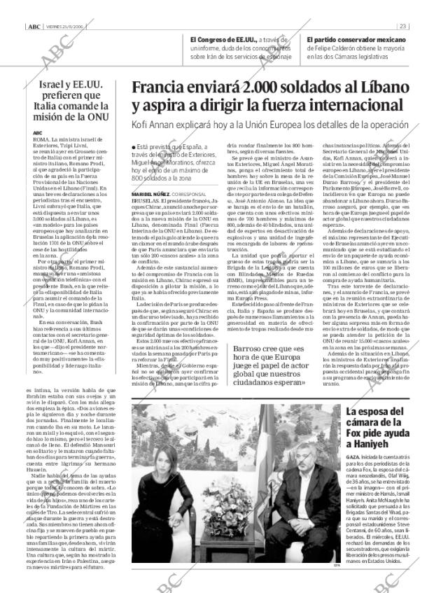 ABC MADRID 25-08-2006 página 23