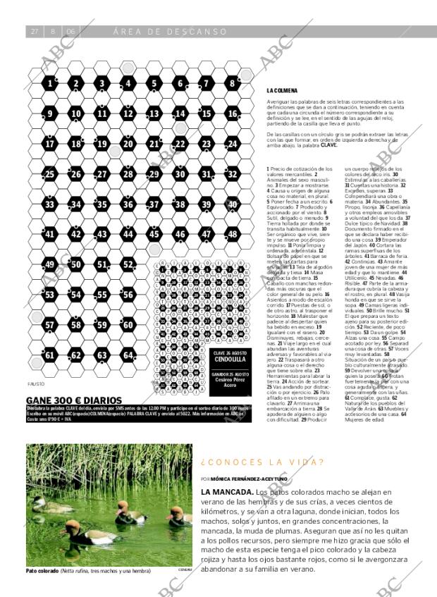 ABC MADRID 27-08-2006 página 60