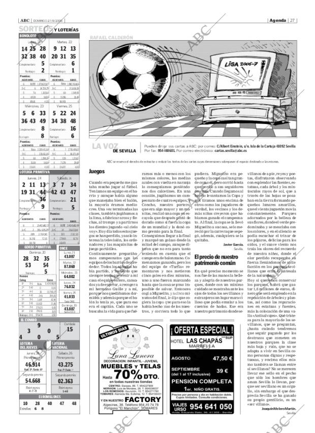ABC SEVILLA 27-08-2006 página 27
