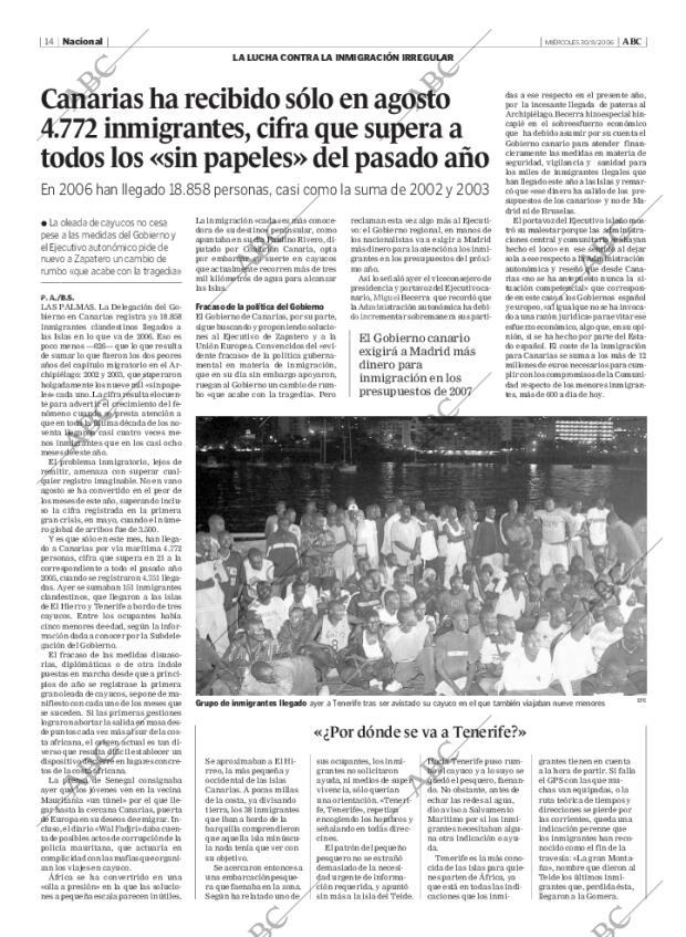 ABC MADRID 30-08-2006 página 14