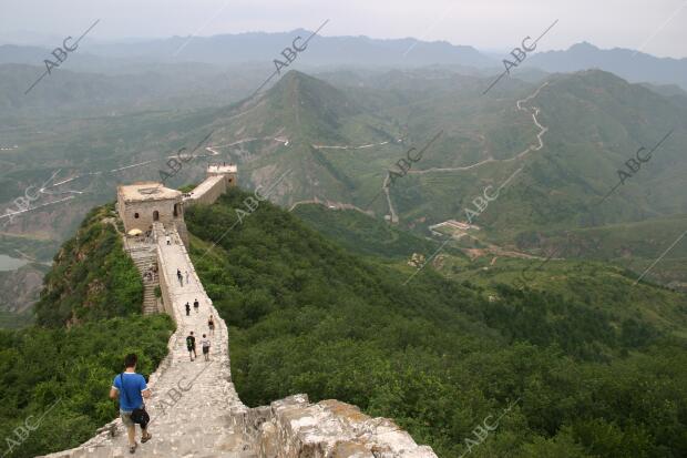 La Gran Muralla en el tramo de Simatai, uno de los que mejor conservan su estado...
