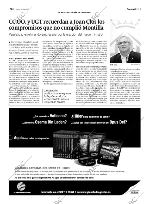 ABC MADRID 31-08-2006 página 13