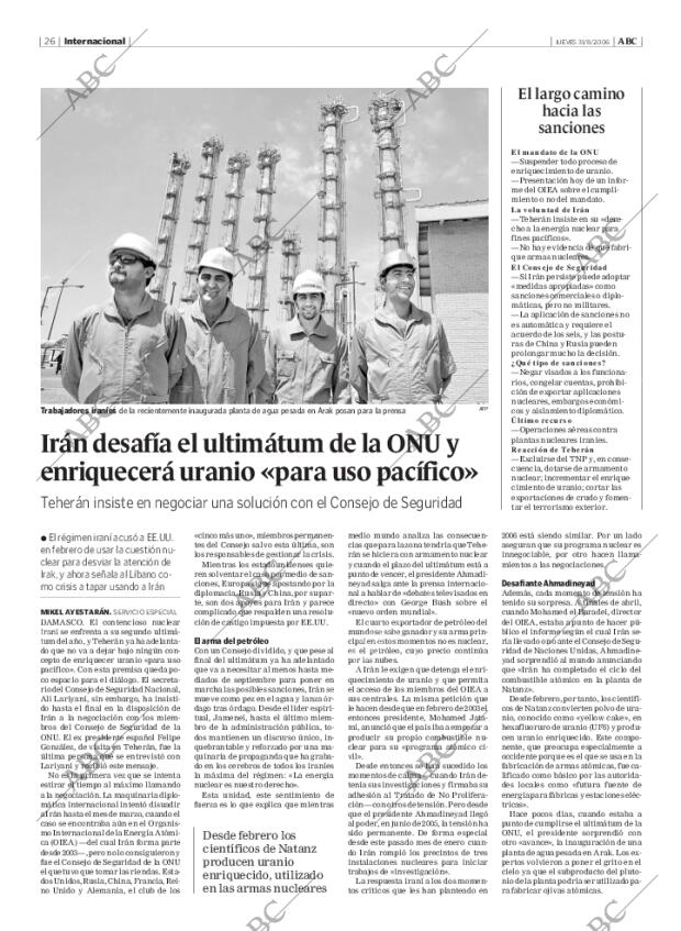 ABC MADRID 31-08-2006 página 26