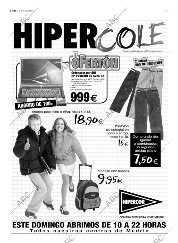 ABC MADRID 31-08-2006 página 41