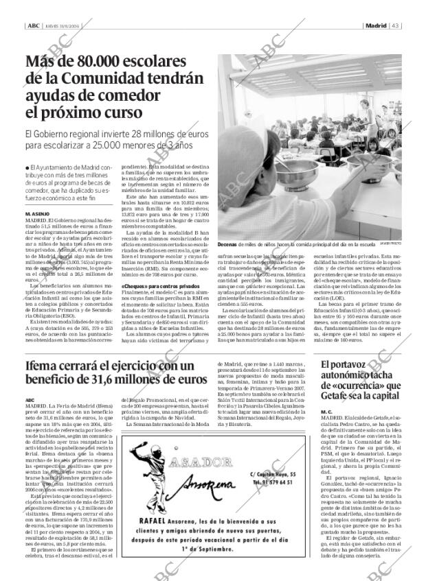 ABC MADRID 31-08-2006 página 43