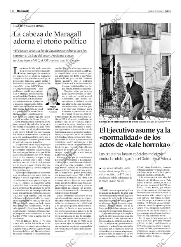 ABC MADRID 04-09-2006 página 14