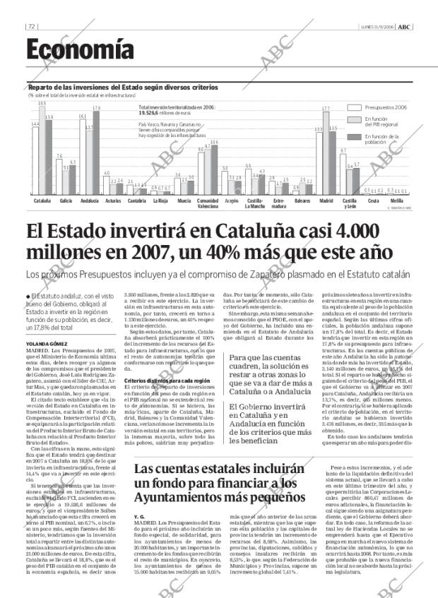 ABC MADRID 11-09-2006 página 72