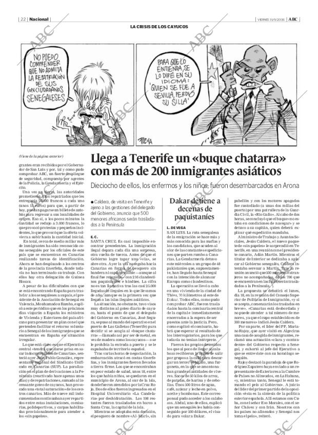 ABC MADRID 15-09-2006 página 22