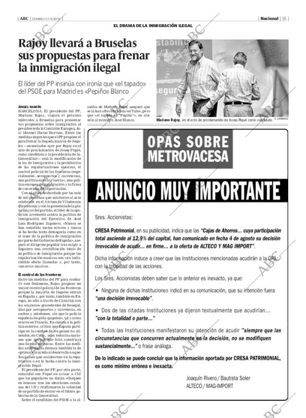 ABC MADRID 17-09-2006 página 15