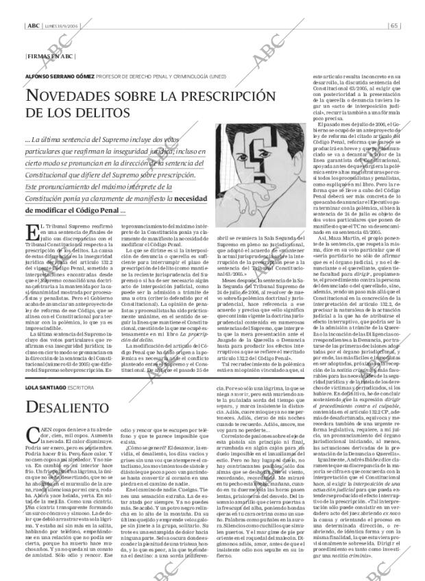 ABC MADRID 18-09-2006 página 65
