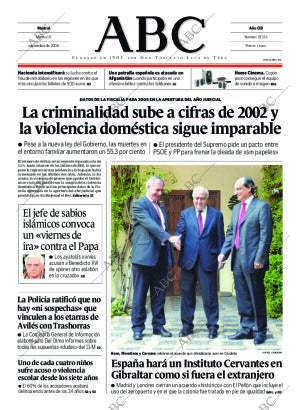 ABC MADRID 19-09-2006 página 1