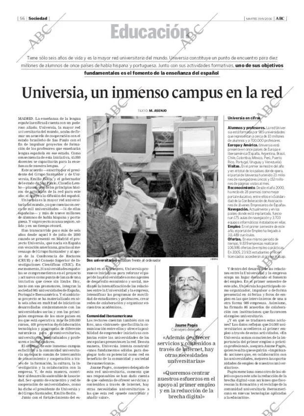 ABC MADRID 19-09-2006 página 56